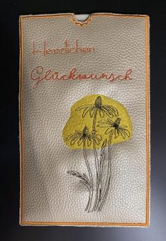 ITH - Stickdatei Schokoladenhülle Flower